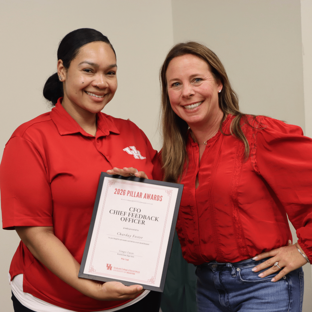UH_SocialWork's tweet photo. At today's final strategic meeting, college leadership took the opportunity to recognize outstanding staff and faculty members for significant contributions to the roadmap. Congratulations to all awardees!
#WCYD #ChartingOurPathToExcellence #UHGCSW #UHSocialWork https://t.co/nyxKdTZJYm