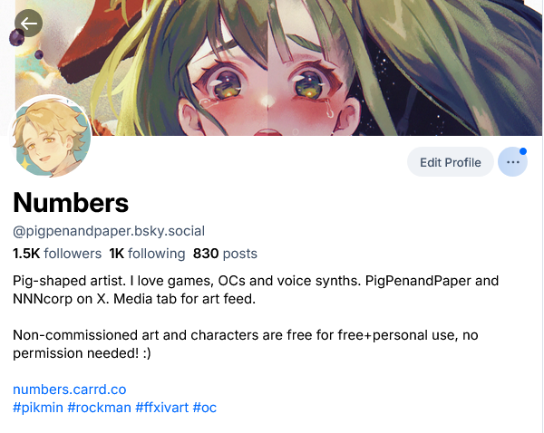 PigPenandPaper's tweet photo. Reminder I'm active there and not here
https://t.co/UFOw6xW0lV https://t.co/qC3pggcZM3