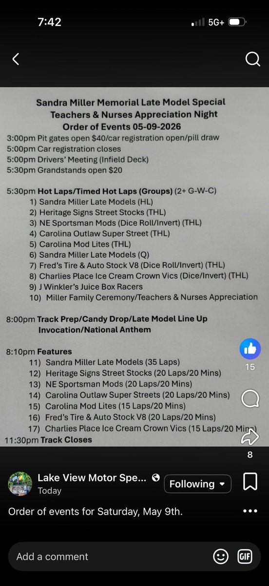 Lake View Motor Speedway tweet media