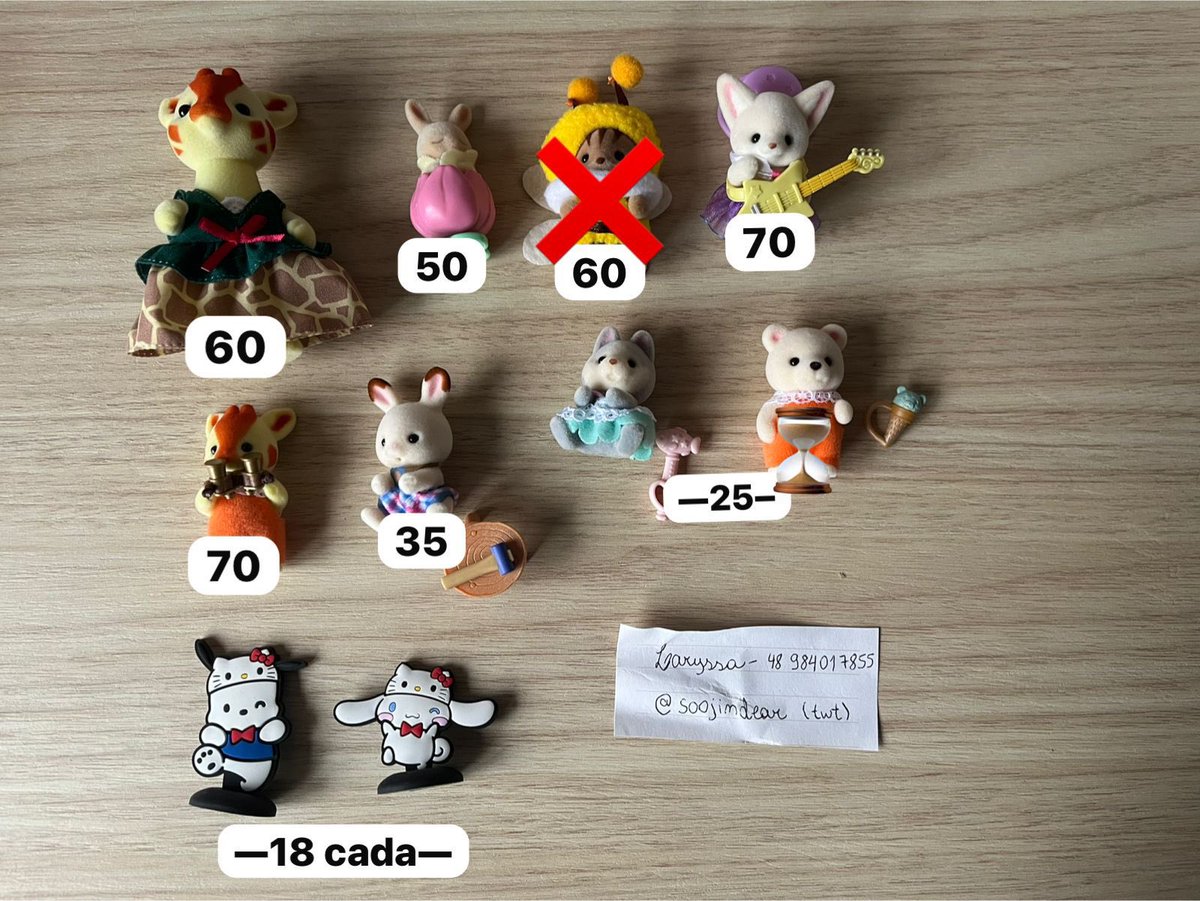 soojindear's tweet photo. VENDA/VENDO SYLVANIAN FAMILIES + CASINHA + STANDEE SANRIO DAISO

preços na imagem + mini envios

fbs no fixado

rt, pf? @sylvfanuncios https://t.co/dMMfDMHkPF