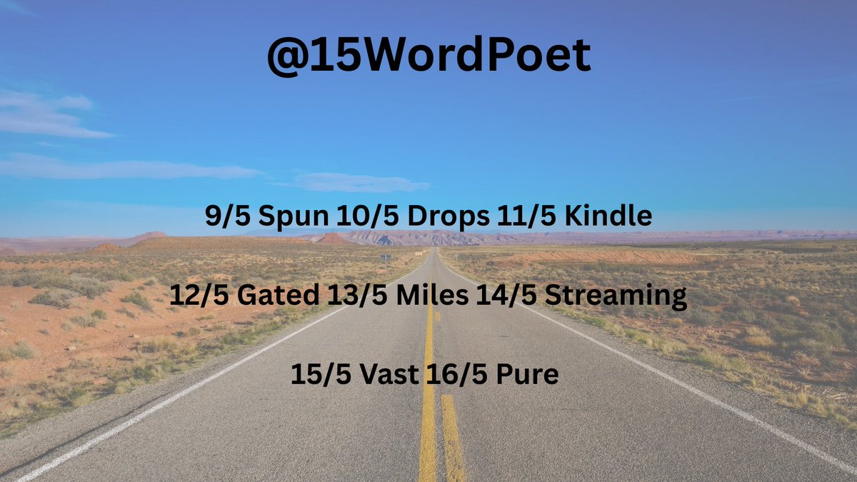 15WordPoet tweet media