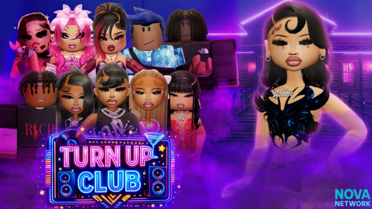 NovaNETS_'s tweet photo. Nova Networks' Turn Up Club Post has officially been made!

Designer: @FlyyyTattedVal https://t.co/E94CypWUcX