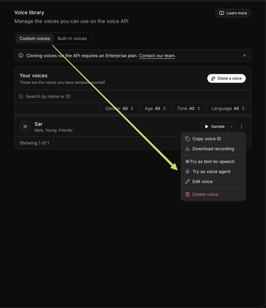 You can use Your own voice as Voice Agent in xAI API Console in 🇺🇸