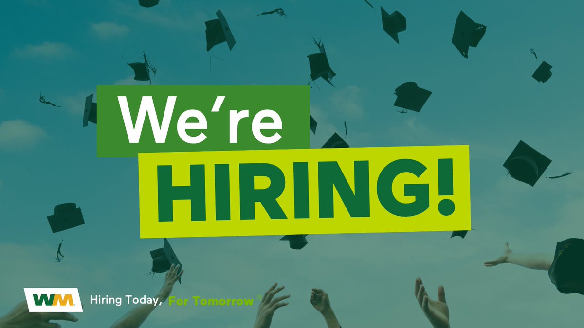 WMCareers's tweet photo. New Grads: Your first job should build your future, and @WasteManagement offers just that with stability, support, and growth. #CareerStart #Classof2026
https://t.co/9KsUBy9zgG https://t.co/yq24xL1t4G