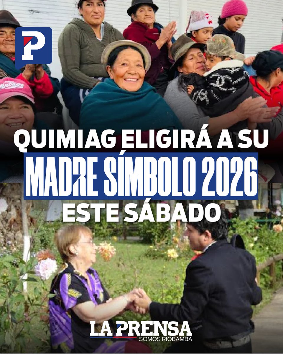 SomosLaPrensaEc's tweet photo. 🔴🔵#Riobamba | Santiago de #Quimiag homenajeará a las madres de la parroquia. Conoce los detalles aquí👉 https://t.co/XmDI2xG1u0
#LaPrensaInforma https://t.co/lkmUvY7cH6