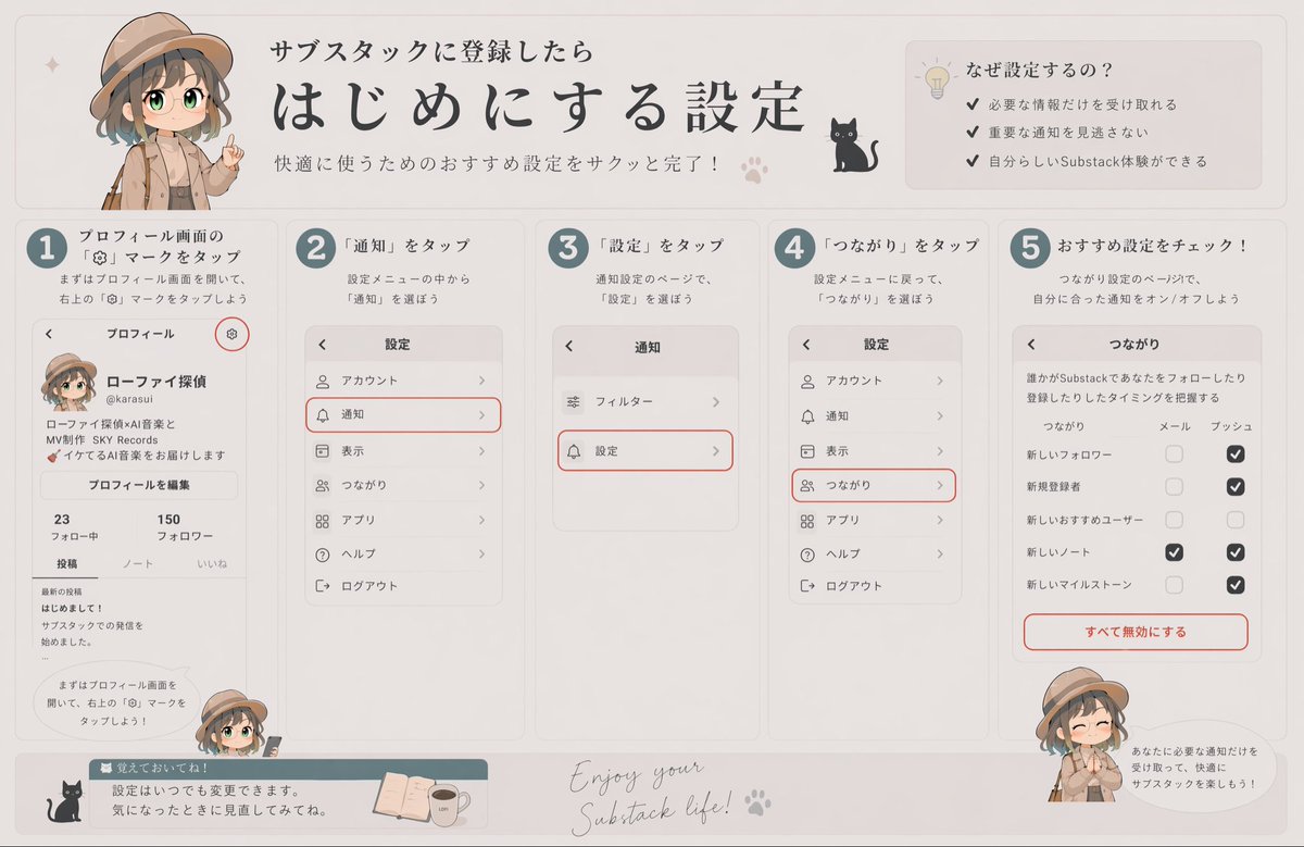 karasuiAi's tweet photo. なぜ今サブスタックが熱いのか？

届けたい人に直接届けることが出来て、ファンを資産にするモデルが時代に合って来ているからです。

もはやXのフォロワーを伸ばしてもアルゴリズムのせいで届けたい人に届かなくなって来ているんですよ。

自分の楽曲を聴いて欲しく���、外部へのリンクとか貼ったらインプ落ちません？

日常のつぶやきをポストしたら、その次のポストのインプ落ちてません？

自分のアカウントと関係ないジャンルのポストをうっかり開いたら、それ以降それ関係のタイムラインになってきません？

自分のつぶやきを気軽にできるのがTwitterの良いところじゃなかったんですか？

サブスタックにはその場所があります。
くだらない投稿もできるし、ちゃんとした告知や宣伝もフォロワーさんに届きます。

フォロワー数に依存する時代は、もう終わりかけています。

クリエイターの「大移行」は、もう静かに始まっています。

SNS疲れを感じている人、自分のファンを育てたい人。
Substackは現時点で一番伸ばすべきプラットフォームなのです
https://t.co/qrexMUPiS5