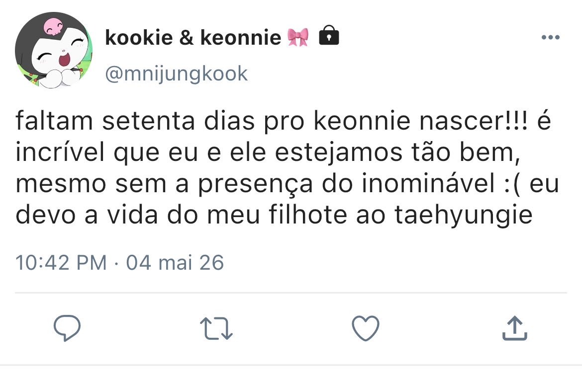 koottomcandy's tweet photo. #taekookau — home.

Taehyung é o obstetra de Jungkook, um ômega que enfrenta a gravidez sozinho. Sensibilizado com a situação, ele aromatiza Jungkook e o filhote a cada consulta para ajudá-los, mas, ao longo dos meses, seu alfa passa a reconhecer os dois como sua própria família. https://t.co/uqlAwaGetn