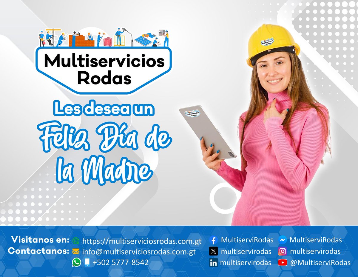 MultiserviRodas's tweet photo. @multiservirodas les deseamos un Feliz Día de la Madre⚡️⚙️💡🔌🛠📋‍🏭👩🏻‍🔧👩🏻‍🏭👷🏻‍♀️

Síguenos en Nuestro Nuevo Sitio Web 💻🖥️🤳🏻🌐: https://t.co/mN3ks5kuLY

@yeovany_rodas

"Gracias por ser mi confidente y por escucharme siempre"

#MultiserviciosRodas #DíaDeLaMadre https://t.co/t90tn2OO60