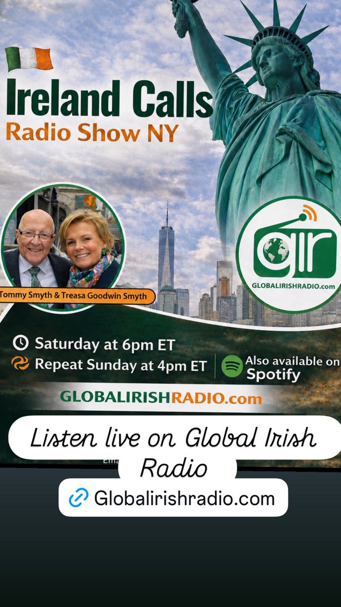 IrelandCalls's tweet photo. I am delighted to be joined this week by singer songwriter Emer Dunne listen live on Saturday at 6pm on https://t.co/709gDkzoRA
@TommySmythESPN @emerdunnesinger https://t.co/v7VQCrKeS1