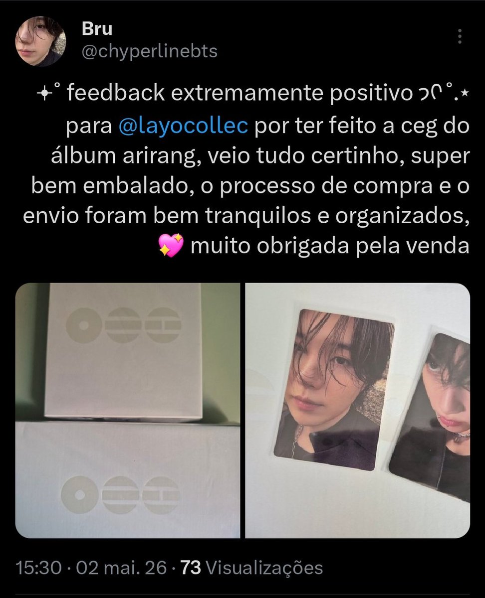 ᅟ ⟡ 𝙲𝙰𝚈 ARIRANG 🪭 VAI VER O BTS tweet media
