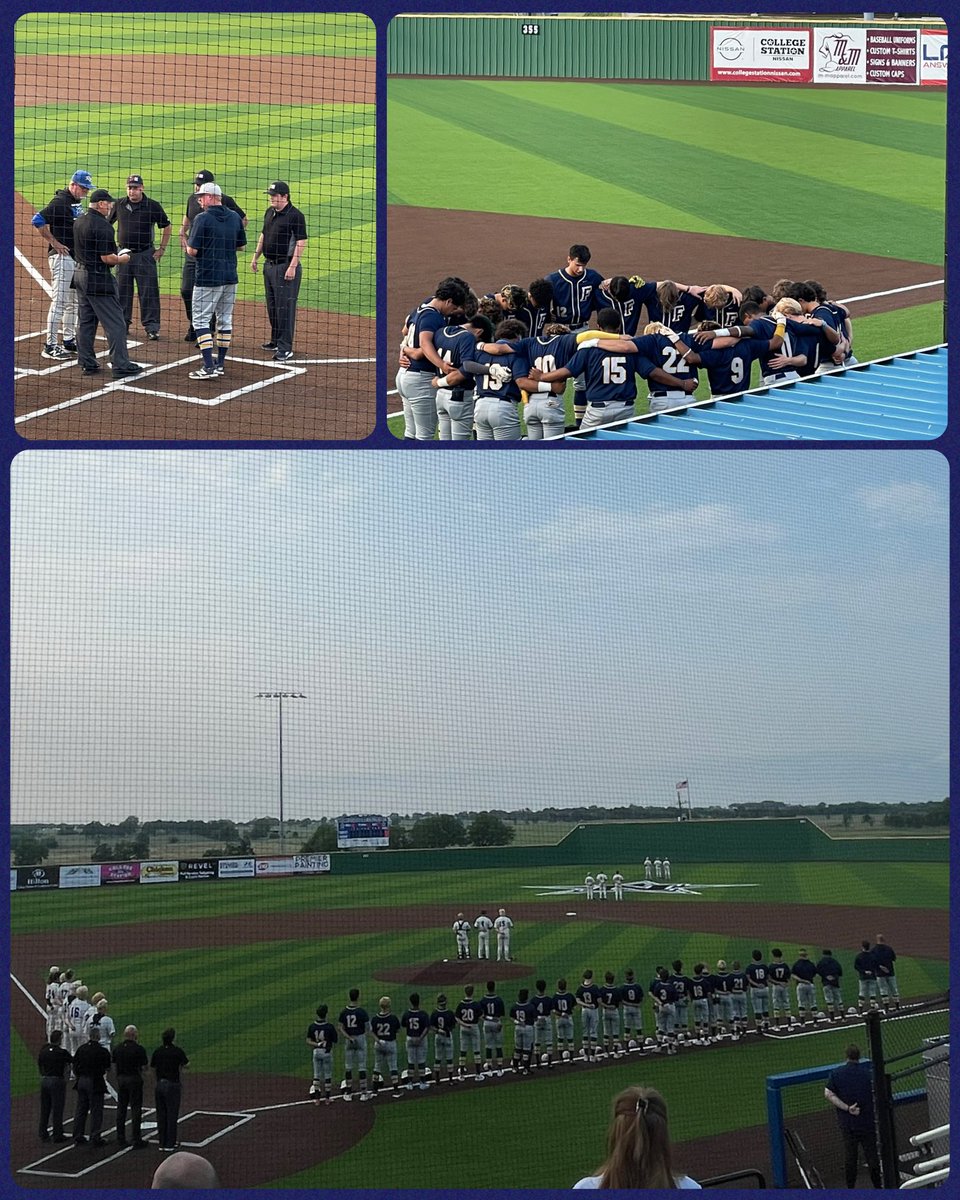 GinaBCobb's tweet photo. Game #2: Let’s get those bats going @fhsgoldbaseball. #BeAbove #theGOLDstandard #fly2gether https://t.co/uGgnVyE5Dz