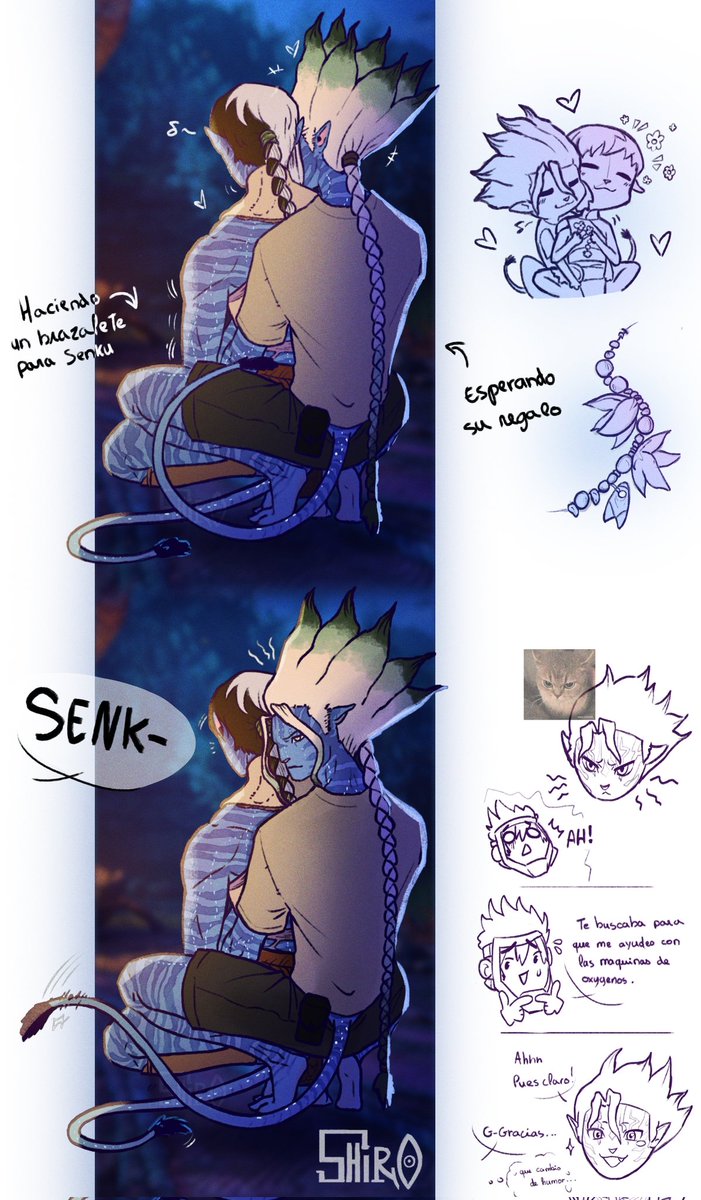 MogekoAlbinosXD's tweet photo. Aprovecho que ando viciado al Avatar Fop para hacer otro fanart SenGen AU 

(Me encanta los AU perdon jajs ;w;)

#drst #sengen #Avatarfop https://t.co/MPUEvxJLIx