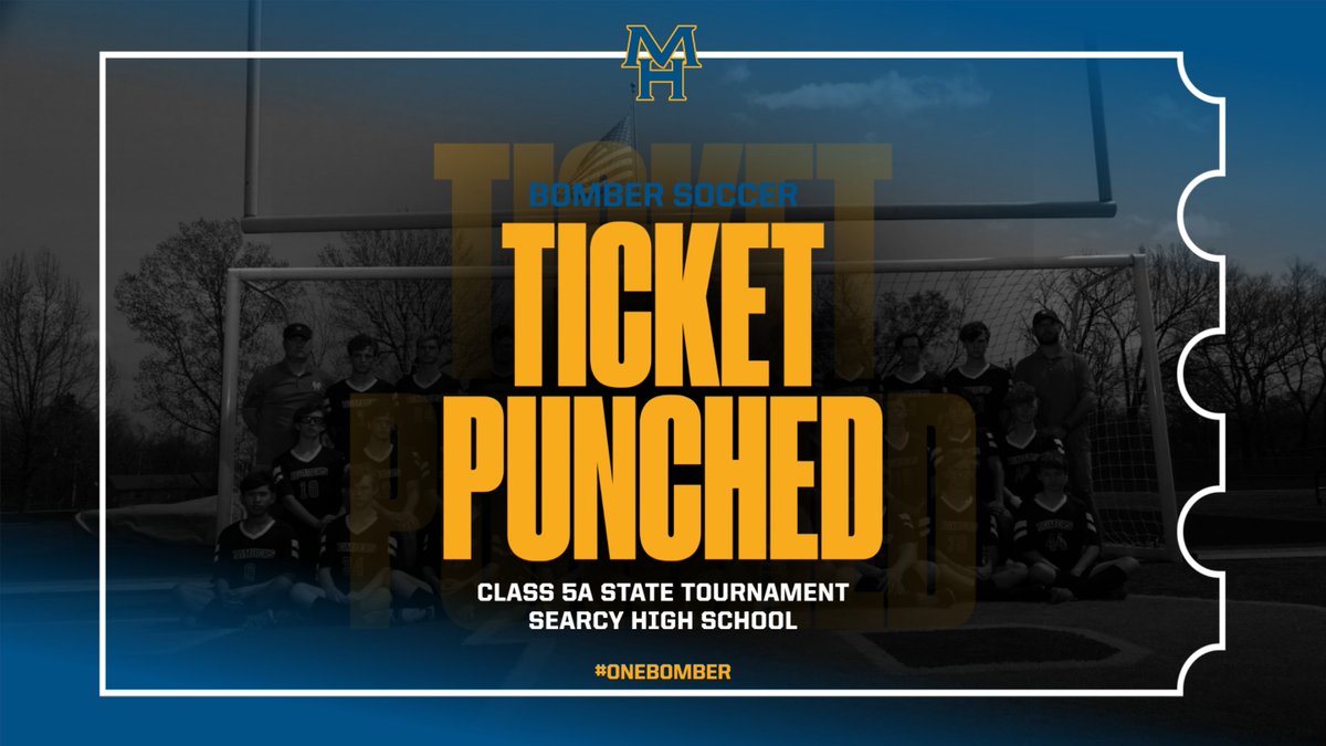 MHHSSoc's tweet photo. WE WILL SEE YOU 🫵🏻 NEXT WEEK!!! 

The Bombers have clinched a spot and the #4 seed in the state tournament at Searcy!

#OneBomber https://t.co/4JJo2zs3yK