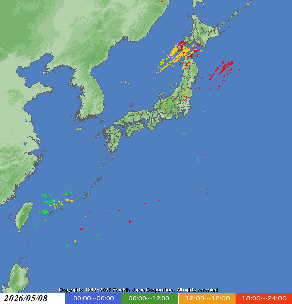 FjcSouth2's tweet photo. 昨日の落雷状況
https://t.co/cwTFhV2GBS https://t.co/GPBt7J7Fcu