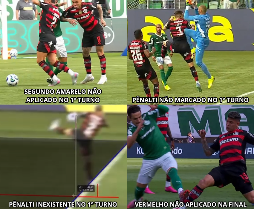 Sem contar os diversos erros que tiveram ao longo do campeonato.