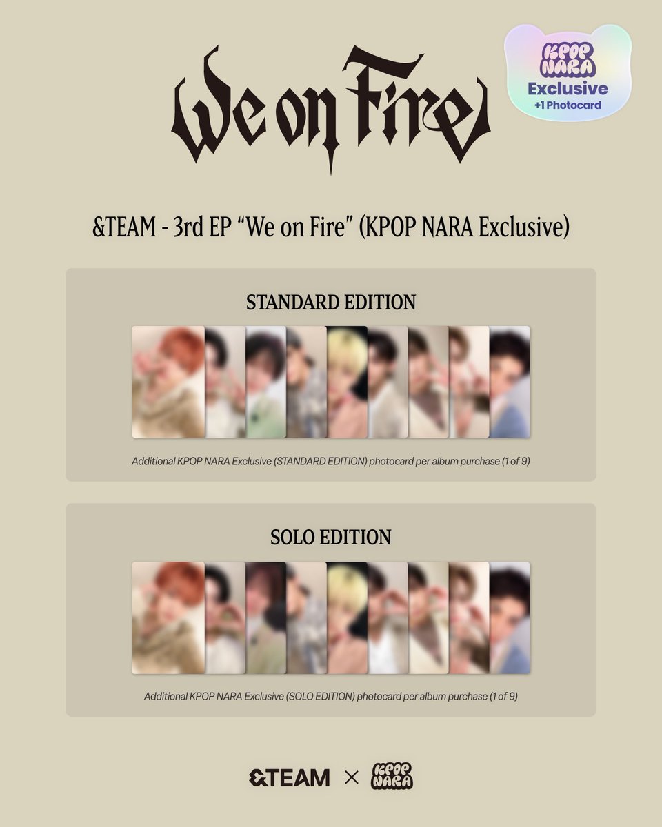 Call the KPOP NARA HOTLINE for these fire &TEAM exclusive