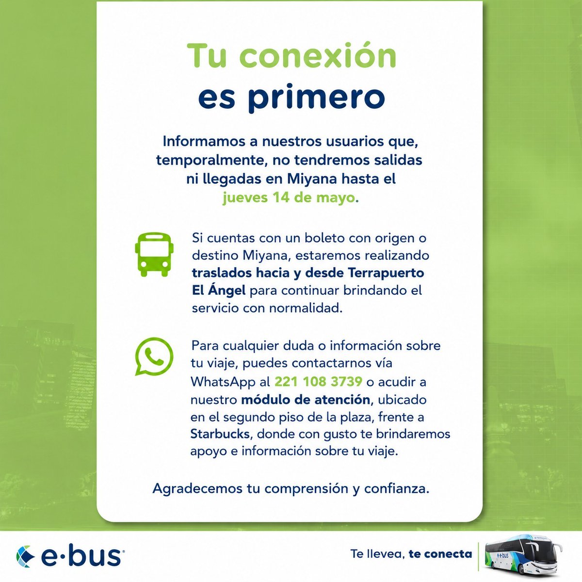 E-BUS tweet media