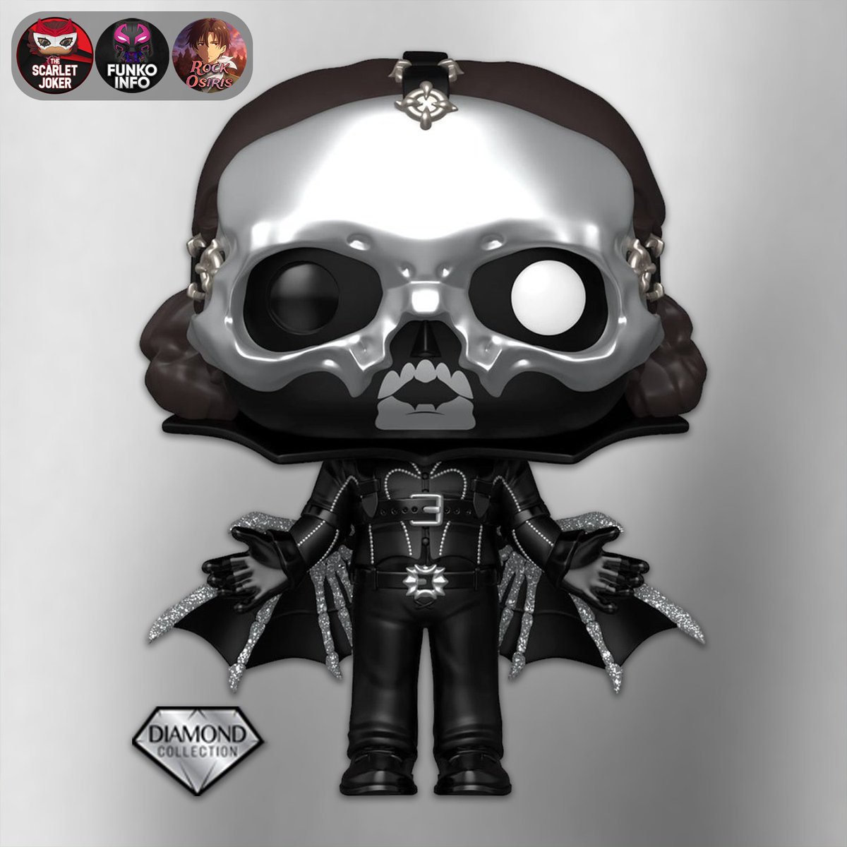 ScarletJokerTWT's tweet photo. First look at new Ghost Glam Dracula Pop! Available for pre-order on Wednesday, 5/13 at 9 AM PT!

Entertainment Earth: https://t.co/EiASope264
Amazon: https://t.co/Dw9hreJ6aI

#Ad #Funko #FunkoPop #Ghost https://t.co/koKw4cxWNC