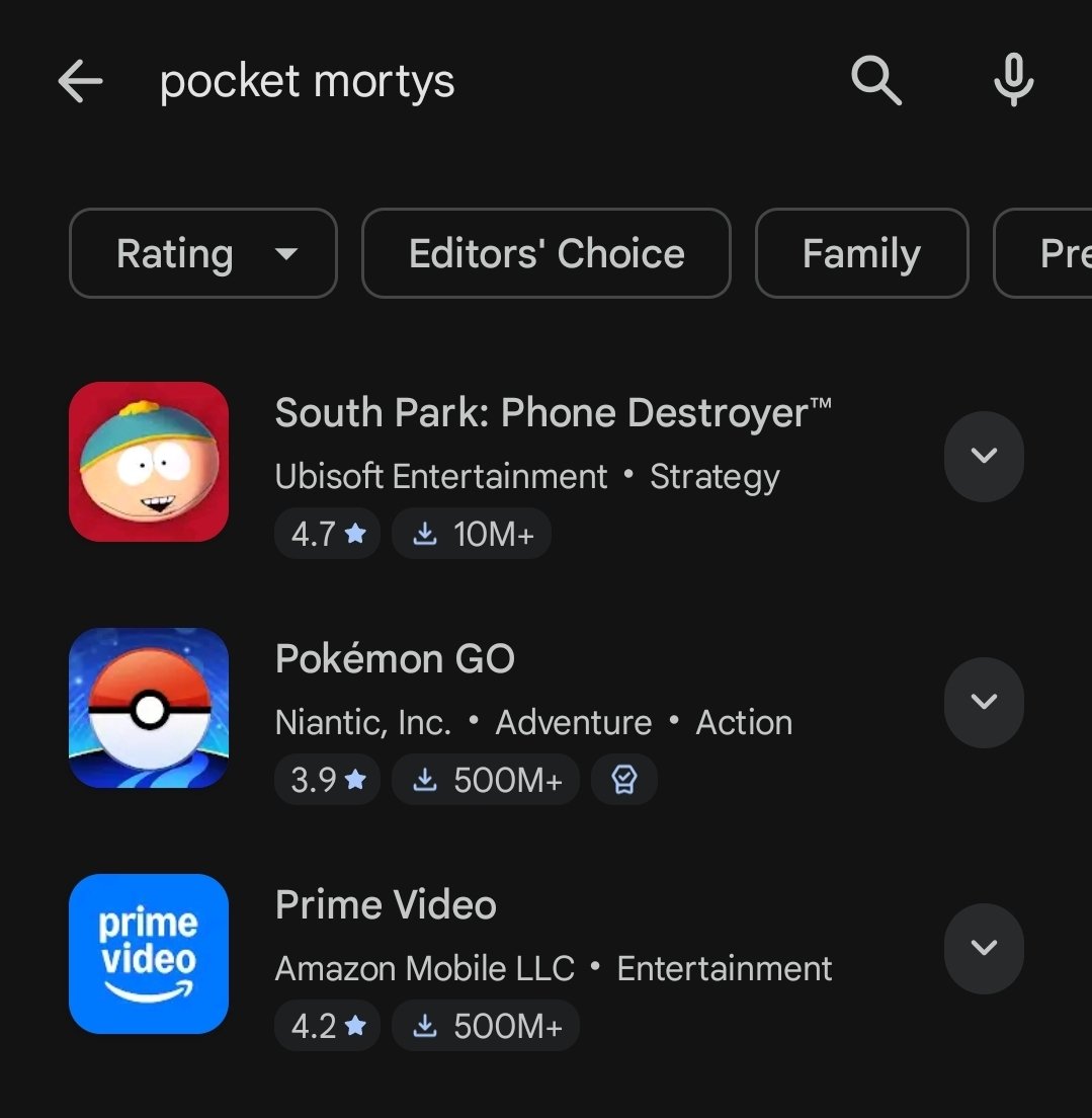 wfl0wrz's tweet photo. so... is there a reason why i can't download pocket mortys or is my app store just bugging https://t.co/eNaBcDEvh3