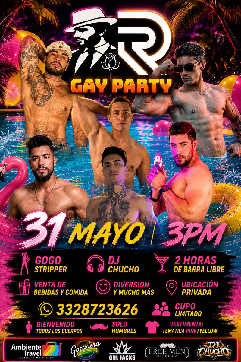 Gay party tweet media