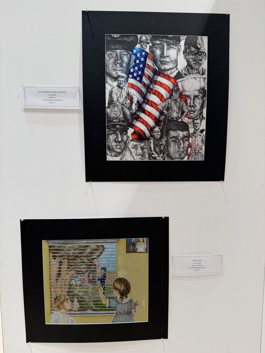 Grantquist's tweet photo. Huge congratulations to our talented TMHS student artists whose work was selected for the 2026 TX-38 Congressional Art Competition &amp; Awards Ceremony tonight! We are proud of these Wildcats for representing TMHS with creativity and excellence! https://t.co/Tjw77lalf3