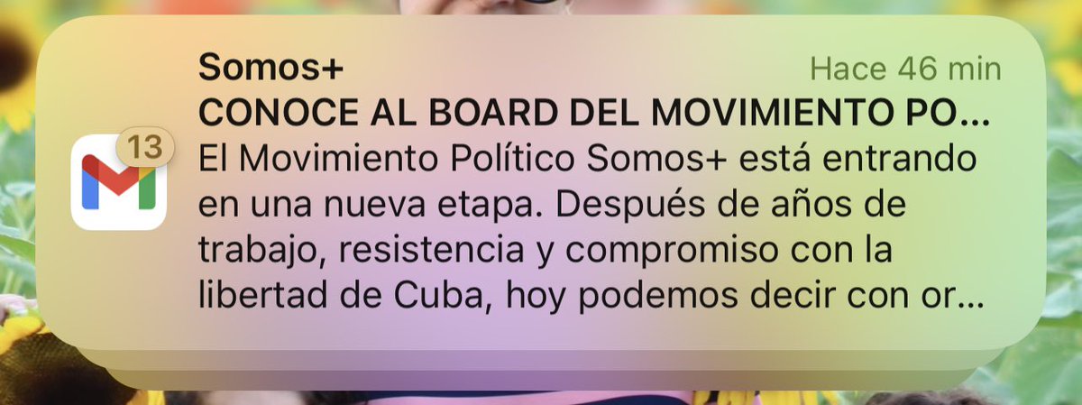 Esto es lo maravilloso de la competencia: Ni me acordaba que estaba suscrito al boletín de Somos+ pasaron años desde el último email. Ahora que surgen partidos con empuje todos están apretando el acelerador!!!👏🏻