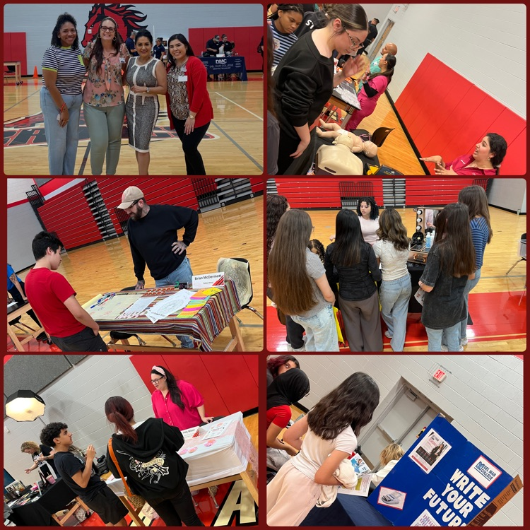 BmsCcisd's tweet photo. Thank you to our community members who attended our Baker Career Fair today ❤️🖤 We had a fantastic turnout and our 8th grade students were able to learn about multiple career opportunities. https://t.co/RPLX8lI4uJ