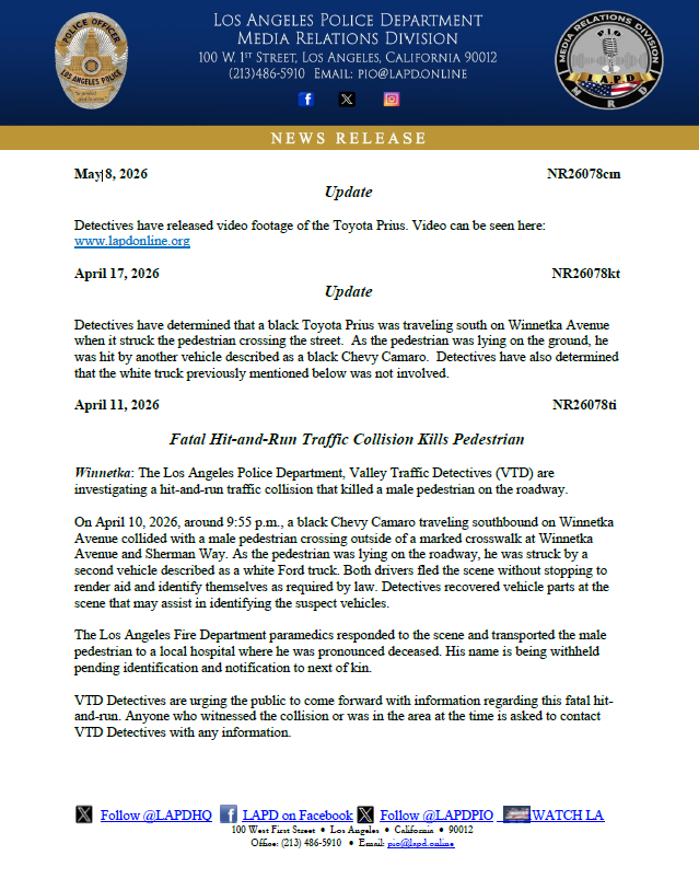 LAPD PIO tweet media