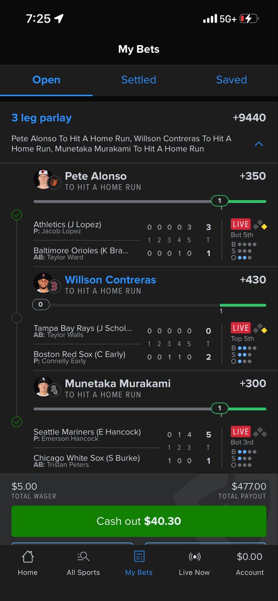 hotboyis122's tweet photo. @_GarrettW @HomeRunPredict Got the same idea https://t.co/ND5Q0OcDYb