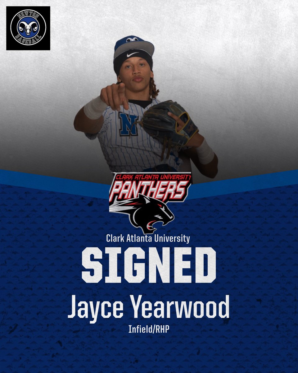 NewtonramsBase's tweet photo. Congratulations to Jayce Yearwood on signing with Clark Atlanta University to continue his academic and baseball career!

Jayce, your hard work, commitment, and dedication have paid off. We are extremely proud of you and excited to watch you represent Newton at the next level. https://t.co/XKrh2zTPLY