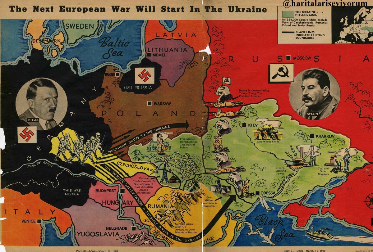 MapCraze's tweet photo. 14 Mart 1939 Yeni Avrupa Savaşı Ukrayna'da Başlayacak https://t.co/0Ry5BCqEUe