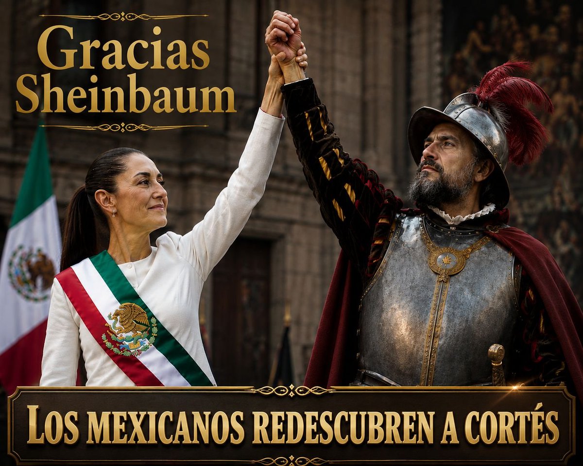 🚩 Cuando «el t1ro sale por la culata»
A veces, la polémica artificial es la mejor herramienta para despertar la curiosidad histórica. Gracias al discurso actual de la presidencia de México, miles de personas están redescubriendo la figura de Hernán Cortés y la realidad de