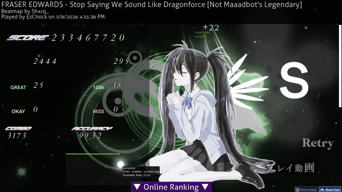 EzChock's tweet photo. new top play 869pp and finally fced remote control yippee 774pp https://t.co/Ey1SeKfZcO