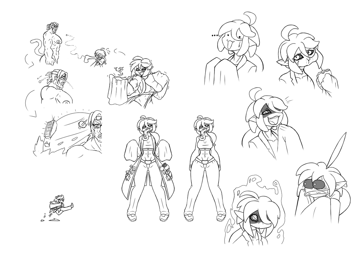 SheepMagik's tweet photo. A friend of mine found this DBZ ttrpg, and we all got to creating characters and stuff, and got too hyped while creating a majin character that I just had to draw her... Gosh it's been a while since I had this much fun drawing... ;w; https://t.co/k8GObVCabt
