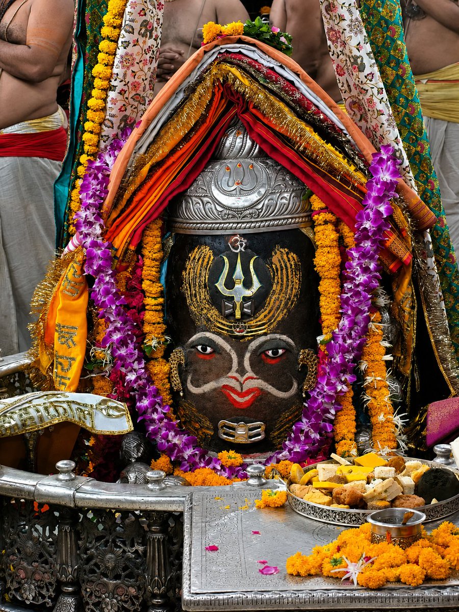 ।। श्री गणेशाय नमः।।
🌹🌹 जय हो राजा महाकाल की🌹🌹
 🌹🌹 जय हो शिखर बंद बाबा की🌹🌹
 🌹🌹 जय मां शाकंभरी 🌹🌹
 🌹🌹 जय श्री श्याम 🌹🌹

अवंतिका नरेश स्वयं भू दक्षिणाभिमुख तृतीय ज्योतिर्लिंग राजा महाकाल के आज 09.05.2026 के प्रातः कालीन भष्म आरती श्रृंगार दर्शन..

जय श्री महाकाल 🙏