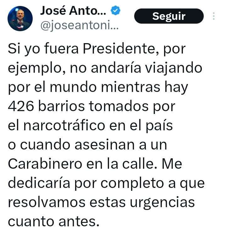 MENOS MAL AÚN NO ES PRESIDENTE......