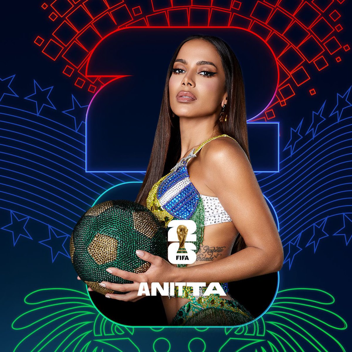 VEM MUITO AÍ! 
Anitta estará presente na abertura dos jogos da Copa do Mundo nos Estados Unidos ❤️