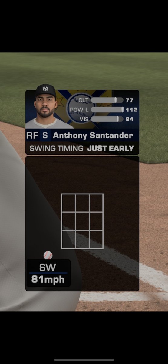 Proc_94's tweet photo. This is how I lost my first weekend classic game. 0-2 count with 4 foul balls leading up to this. Clearly I got outplayed @YourFriendKyle_ @littlemann17 @SonySanDiego @MLBTheShow https://t.co/wTcXMMCXGW