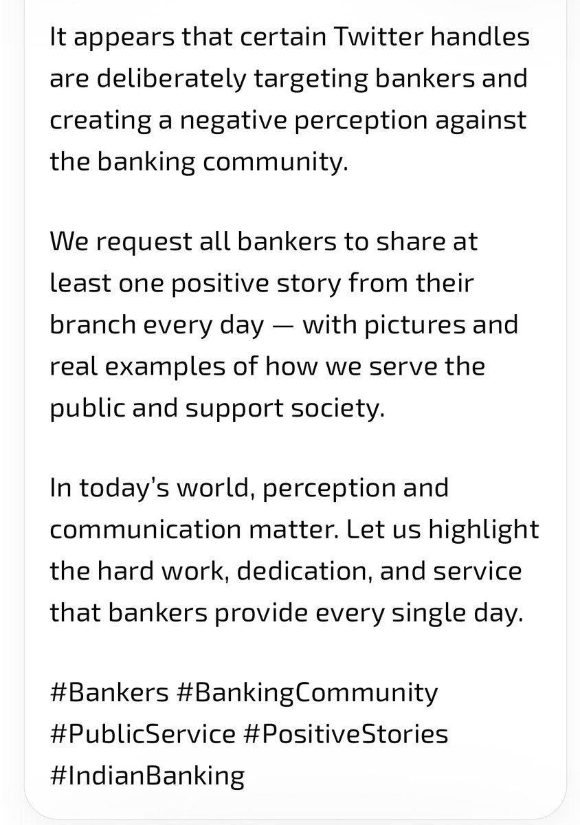 bharatiyabnkrs's tweet photo. Its Alarming!!!🚨🚨🚨🚨🚨 
@idesibanda @idesibanker @alashshukla @iSourabhMishra @aiboc_ms1 @govt_banker 

#bankers #bank #5daybanking #13thbps https://t.co/EBHseWHiMT