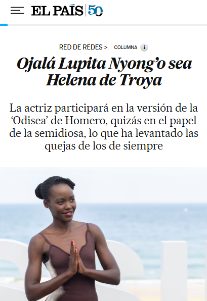 No lo entiendo.
Nadie lo puede entender.
Me enferma de mala manera la obsesión por meter negros en todas partes y revisar la historia como si fuera una muda de ropa que se ensucia y se cambia.
Y lo digo yo, que soy negro.
Es algo absurdo, patético, inverosímil.
¿Qué ganan con