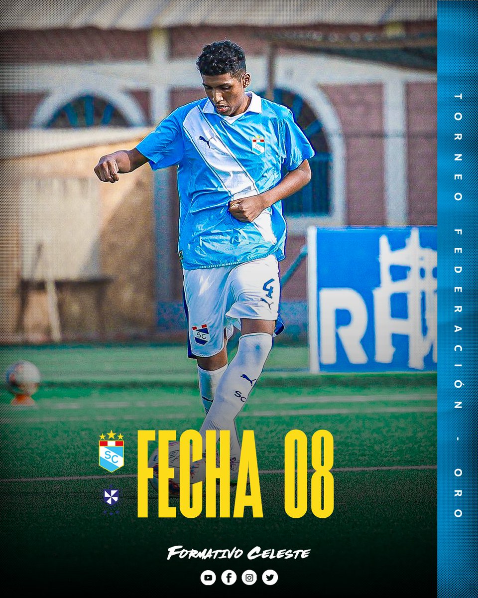 formativocelest's tweet photo. 🏆 𝐓𝐨𝐫𝐧𝐞𝐨 𝐄́𝐥𝐢𝐭𝐞 𝐅𝐞𝐝𝐞𝐫𝐚𝐜𝐢𝐨́𝐧 - 𝐅𝐞𝐜𝐡𝐚 𝟖 🗓️

🎽 Los celestes reciben a los santos por la octava fecha de la Copa Oro⚽️

🆚 Deportivo USMP
🏟 La Florida

¡𝗩𝗮𝗺𝗼𝘀 𝗖𝗲𝗹𝗲𝘀𝘁𝗲𝘀!💪🏼
¡𝗙𝘂𝗲𝗿𝘇𝗮 𝗖𝗿𝗶𝘀𝘁𝗮𝗹!💙 https://t.co/wq99jWCx40