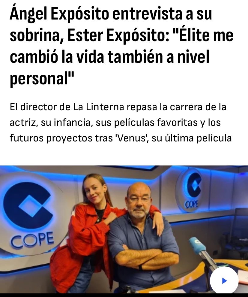 La novia de Mbappe, es sobrino de un director de la COPE.

Piensa mal y acertarás.