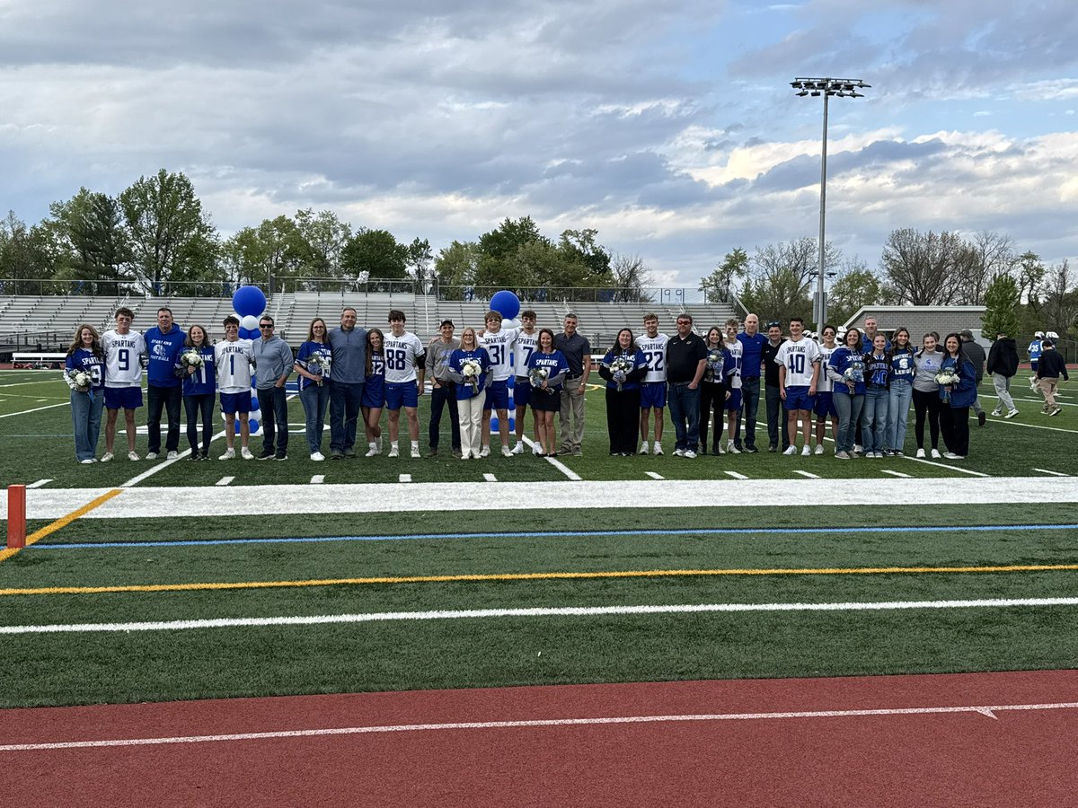 SLHSSpartanBLax's tweet photo. Senior Night ❤️. So thankful for these young adults and their families. What a lovely celebration for them and their accomplishments tonight! https://t.co/Es1gzKLicb