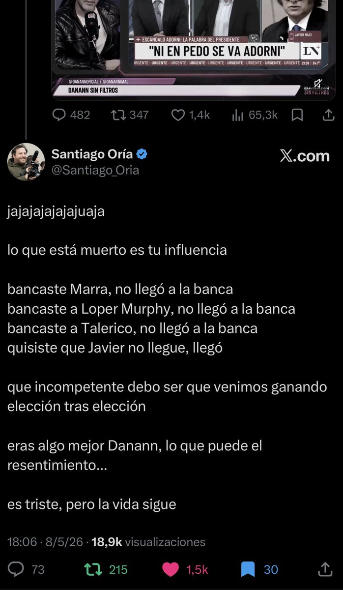 Santiago Oría tweet media