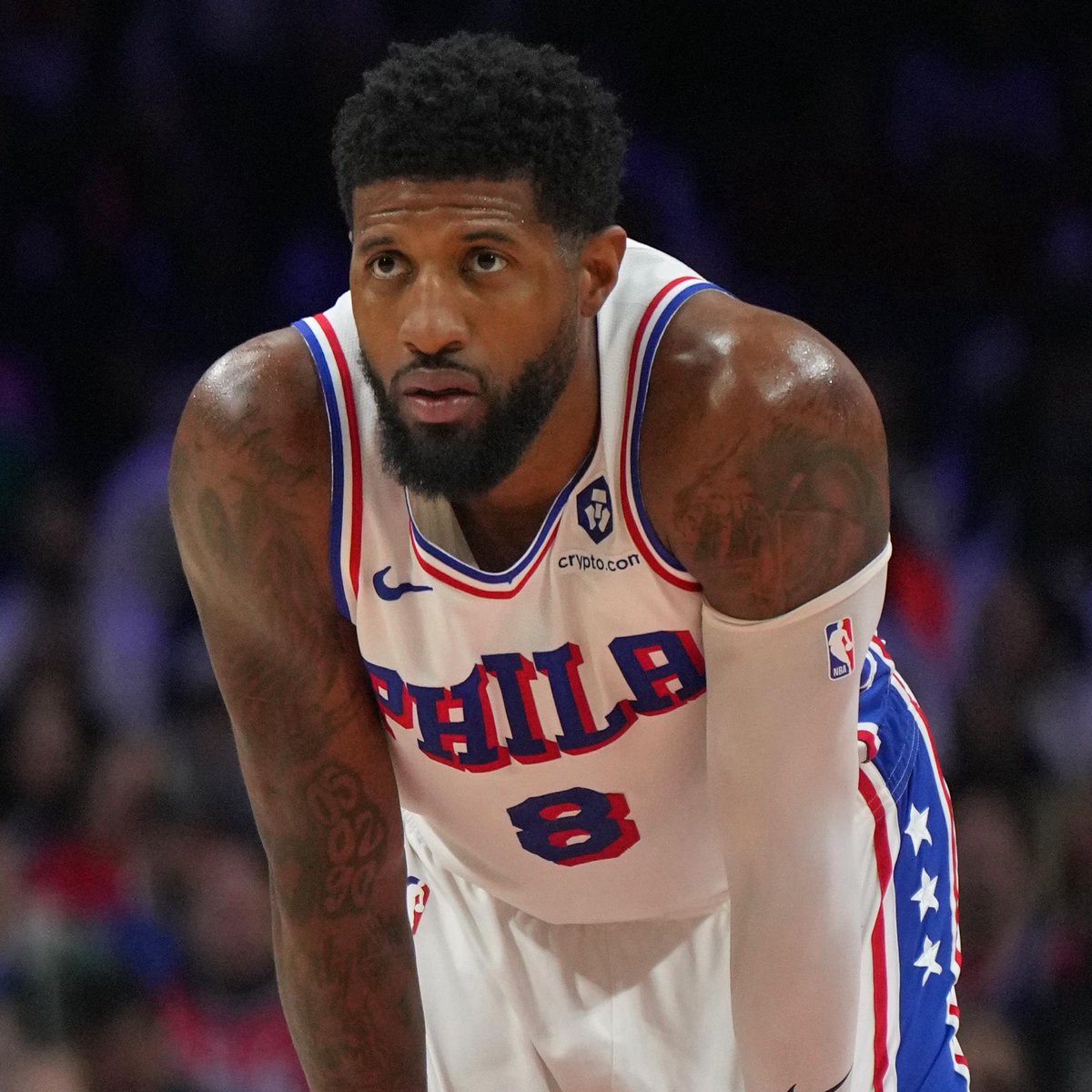 Paul George in the first quarter: 15 points, 6-for-9 FG.

Paul George since: 0 points, 0-for-9 FG.