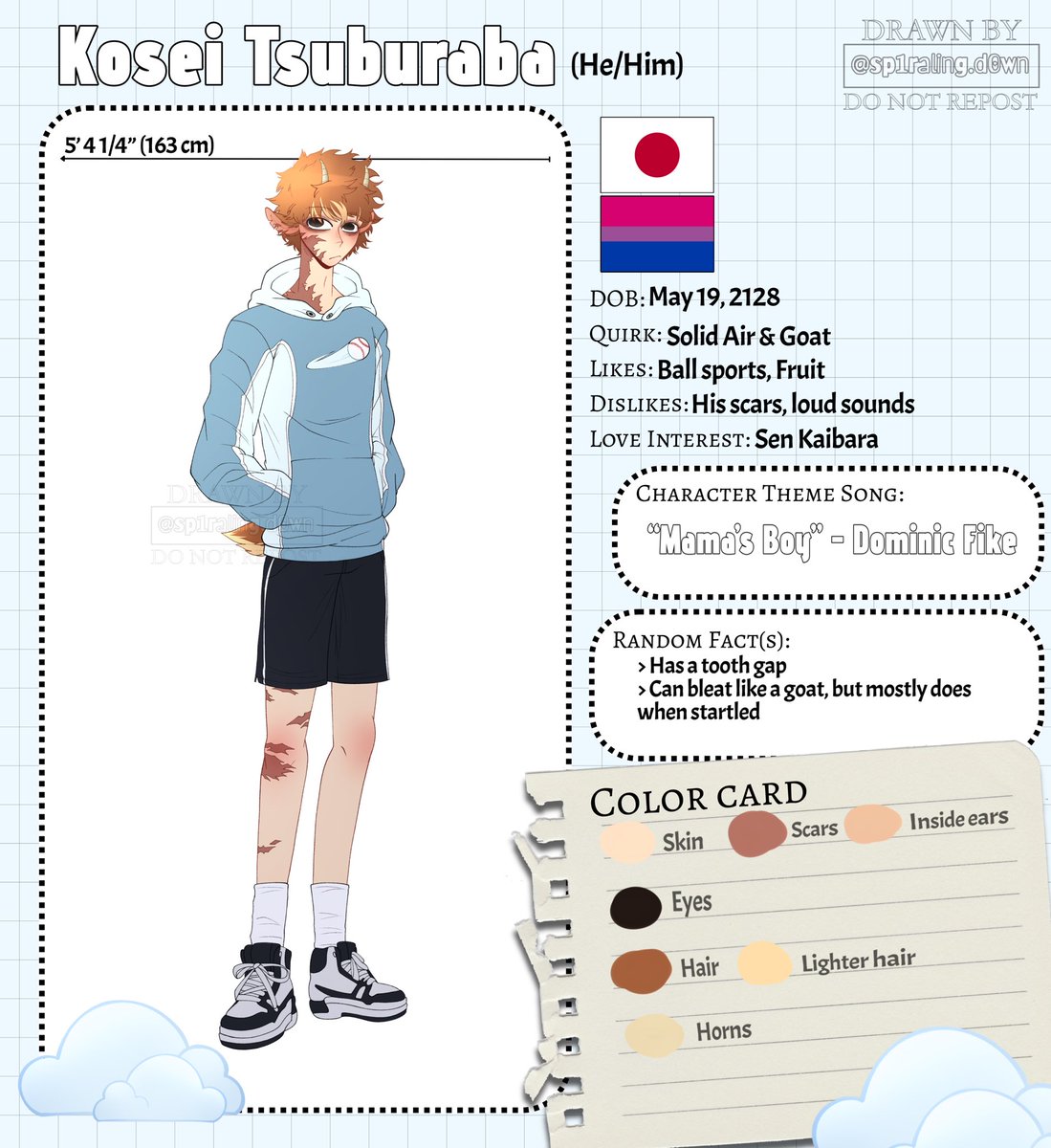 sp1ralingd0wn's tweet photo. 🌀|| Spiral AU Designs!
Kosei Tsuburaba (Redesign)
(Finally posting this since I don’t think I ever did)
#MHA #class1b #bnha #mhaau https://t.co/hdAbf4zfUJ