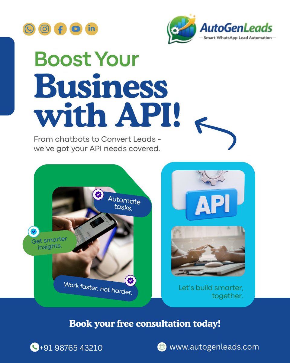 autogenleads's tweet photo. Smarter systems create faster growth ⚡
Streamline operations, automate workflows, and unlock better efficiency with intelligent solutions.

🌐 https://t.co/85P49gxG25

#AutoGenLeads #AutomationTools #TechSolutions #BusinessGrowth #DigitalInnovation #LeadGeneration https://t.co/V1nBSFKBe9