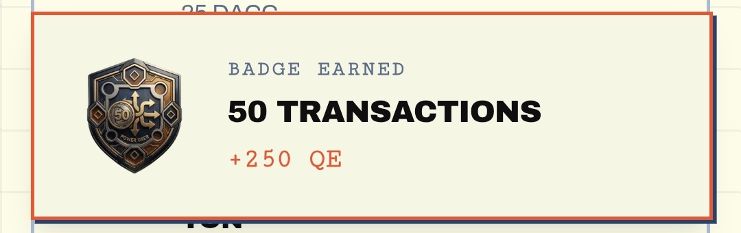 ezeukoh's tweet photo. I started off the the day with interacting with @dac_chain testnet.
1. Claimed faucet 
2. Opened the quantum crates 
3. Completed my first 50 transactions and earned a badge for it.

What did you start off with? https://t.co/pHlZTGXHKL