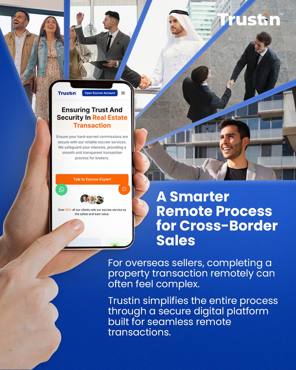 WerTrustIn's tweet photo. twitter

Selling property from the other side of the world, now as seamless as it should have always been.
Escrow-secured. Bank-integrated. Fully remote.
Trustin handles every step, so geography never gets in the way of a great deal.
👉🔗 https://t.co/jXW85MTcDH
#TrustIn#UAEReal https://t.co/AexLPy3llu