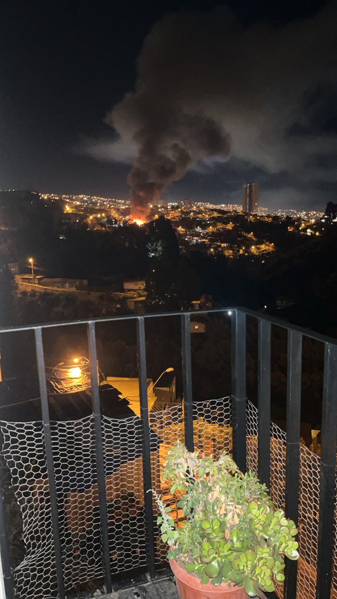 cerda_marco's tweet photo. Valparaíso, cerro baron , campo amor , 4 casas completamente en llamas con peligro de propagación https://t.co/Ew4ejuN9Aw